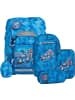 BECKMANN Classic 22L Schulrucksack-Set 6-tlg. Blue Lightning in blau