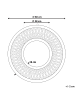 Beliani Wandspiegel BACATA in Braun - (W) 60 x (H) 60 x (L) 3 cm