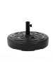 ABRIHOME Sonnenschirmständer in Schwarz HDPE 100 kg Sand Wasser für Garten Terrasse