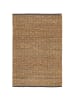 Pergamon Naturfaser Teppich Jute Salsa Meliert in Beige Schwarz