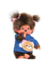 Monchhichi Kawai Mädchen im Kleid | mit Bärentasche | 20 cm |  Monchhichi Puppe