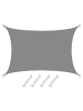 AMANKA Sonnensegel Coachella 200 x 300 cm in grau