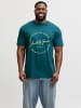 JACK & JONES PLUS 5er-Pack T-shirt in Atlantic Deep