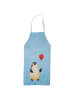 Mr. & Mrs. Panda Küchenschürze Pinguin Luftballon ohne Spruch in Eisblau