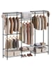 SONGMICS Kleiderständer Dalten in Schwarz - (B)174 x (H)178 x (T)40 cm