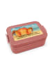 Mr. & Mrs. Panda Lunch Box Sternzeichen Krebs Design mit Spruch in Rot Pastell