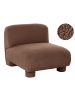 Beliani Sofaelement MJALBI in Braun - (W) 81 x (H) 69 x (L) 91 cm