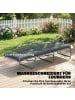 Outsunny Sitzkissen,65L x 198B x 13H cm,Dunkelgrau