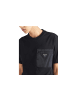 PRADA T-Shirt mit Logo Applikation Schwarz