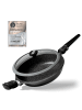 Stoneline Schmorpfanne 28 cm mit abnehmbarem Griff | mit Deckel in Anthrazit