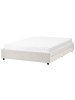 Beliani Doppelbett PRADES in Beige - (W) 169 x (H) 32 x (L) 211 cm