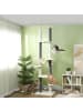 Pawhut Kratzbaum deckenhoch Weiß 60L x 44B x 225-255H cm