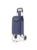 Cheffinger 30L Einkauf Trolley Einkaufswagen Shopping Trolley Tasche in Blau