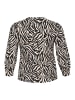 KAFFE curve T-Shirt kurzarm KCivena Regular fit in Moonstruck/Black Graphic