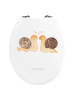 Mr. & Mrs. Panda Motiv WC Sitz Schnecken Liebe ohne Spruch in Weiß