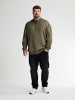 Petrol Industries Plus Size Strick-Halbzip-Pullover Jackson in Grün