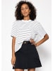SASSYCLASSY Gestreiftes T-Shirt in Offwhite
