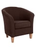 58 aufm Kessel SESSEL Karine Bezug Veloursstoff Buche natur / braun