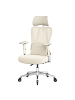 SONGMICS Bürostuhl Kime in Braun-Weiß - (B)70 x (H)132 x (T)70 cm