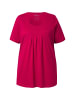 Ulla Popken Shirt in dunkle himbeere