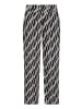 Betty Barclay Marlene-Hose mit elastischem Bund in Schwarz/Beige