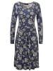 Aniston SELECTED Jerseykleid in rauchblau-wollweiß-schwarz