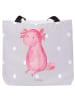 Mr. & Mrs. Panda Tote Bag Axolotl Niedlich ohne Spruch in Grau Pastell