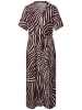 Street One Freizeitkleid in aubergine ecru - 0001