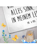 Mr. & Mrs. Panda Gästehandtuch Otter Kind mit Spruch in Weiß