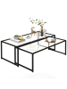 HOMCOM Couchtisch in Transparent 119L x 56B x 44,5H cm