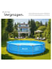 tectake Swimming Pool rund mit Stahlrahmen und Filterpumpe Ø 360 x 76 cm