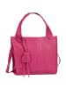 Toscanto Toscanto Schultertasche, Shopper Leder fuchsia, rosa ca. 33cm