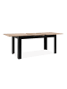 CALICOSY Esstisch BIRMINGHAM in Eichenholz - (W)160  x (H)75  x (L)80 cm