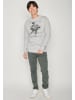 GreenBomb Sweatshirt Animal Sloth Flying in Heidekraut Grau