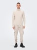 Only&Sons Lässiger Rollkragen Pullover Gerippter Feinstrick ONSPHIL in Beige-2