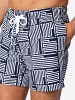 JOOP! Badeshorts Mediterran in Natural (White AOP)
