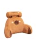Wisam® Rückenlehne für Sessel und Bett, Capybara Braun, 60 x 40 cm