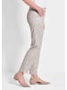 GOLDNER Druckhose Jerseyhose BELLA mit Print in stein / gemustert