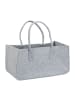 relaxdays Kaminholztasche in Grau