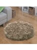 KADIMA DESIGN Hochflor Teppich Shaggy waschmaschinenwaschbar Einfarbig in Beige