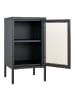 ebuy24 Vitrinenschrank Dalby Schwarz 38 x 35 cm