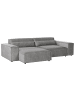 Beliani Ecksofa HELLNAR in Grau - (W) 262 x (H) 70 x (L) 176 cm rechtsseitig