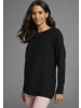 Laura Scott Rundhalspullover in schwarz