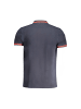 cavalli CLASS Blaues Baumwoll-Polohemd