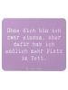 Mr. & Mrs. Panda Maus Pad Spruch Liebeskummer Platz im Bett mit ... in Lavendeltraum