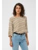 Kaffe Langarm-Bluse KAebellen Regular fit in Petrified Oak/Chalk Graphic