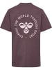 Hummel T-Shirt Hmljr Reg Lebensstil Kinder in BLACK PLUM