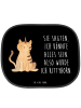 Mr. & Mrs. Panda Sonnenblende Einhorn Katze mit Spruch in Schwarz