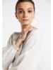 DreiMaster Damen Langarmbluse in Wollweiss