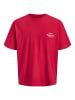 JACK & JONES Junior T-Shirt JORNORREBRO TYPO TEE CREW NECK JNR in rio red